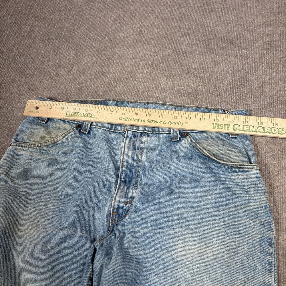Vintage Levis 506 Jeans Mens 34x30 (Tag 36x30) Orange Tab Blue Denim Made In USA - Picture 15 of 16